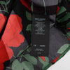 Saint Laurent Black & Red Silk Roses Print Blouse FR 36 - Blue Spinach