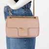 Prada Cipria Saffiano Flap Shoulder Bag - Blue Spinach