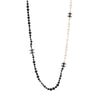 Chanel Black & White Pearl CC Long Necklace - Blue Spinach