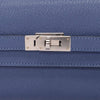 Hermes Bleu Brighton Chevre Mysore Medium Kelly Wallet - Blue Spinach