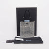 Prada Black Satin & Crystal Mini Tote Bag - Blue Spinach