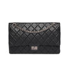 Chanel Black Aged Calfskin 2.55 Reissue 226 Flap Bag - Blue Spinach