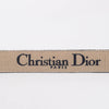 Dior Blue Embroidered Canvas Logo Belt - Blue Spinach