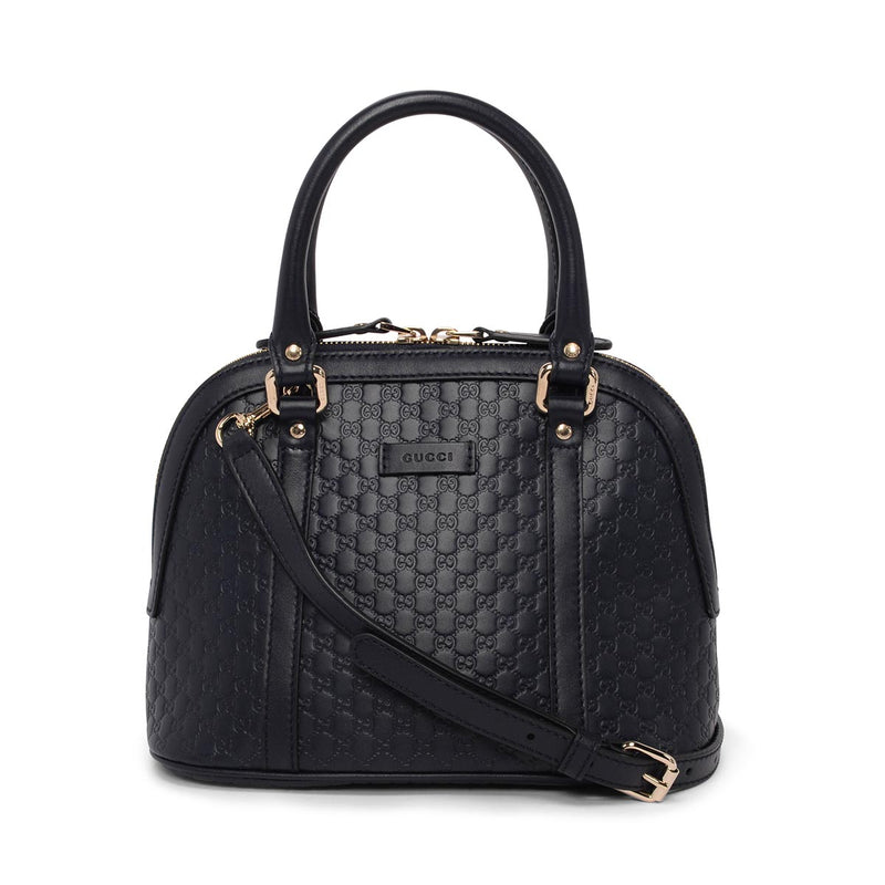 Gucci Navy Microguccissima Mini Dome Bag - Blue Spinach