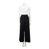 Hermes Black Wool Wide Leg Pants FR 42 - Blue Spinach