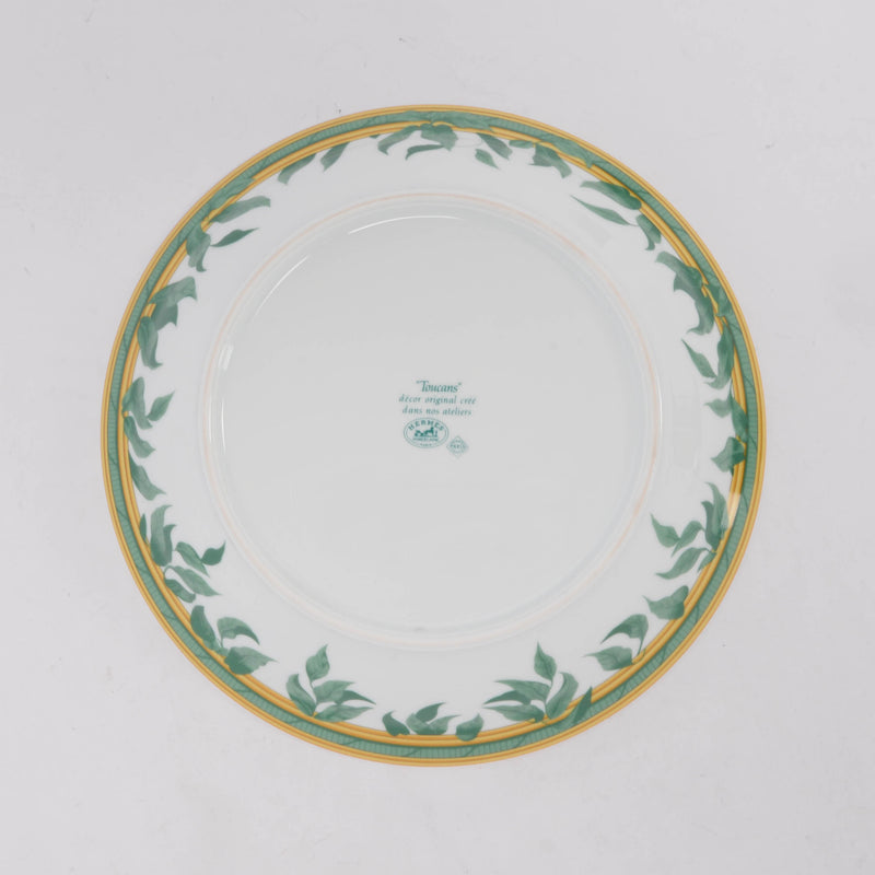 Hermes Multi-Color Porcelain Toucans Serving Plate - Blue Spinach