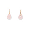 Jan Logan Rose Quartz Raindrop Earrings - Blue Spinach