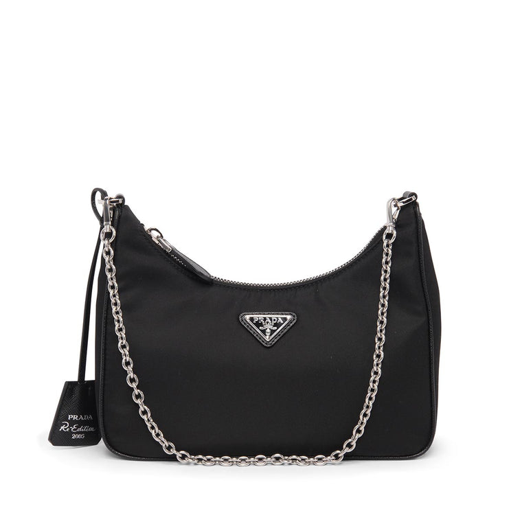 Prada Black Re-Nylon Re-Edition 2005 Bag