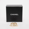 Chanel Light Gold Pearl Detail Brooch - Blue Spinach