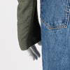 Rick Owens Khaki Leather Cropped Jacket XS - Blue Spinach