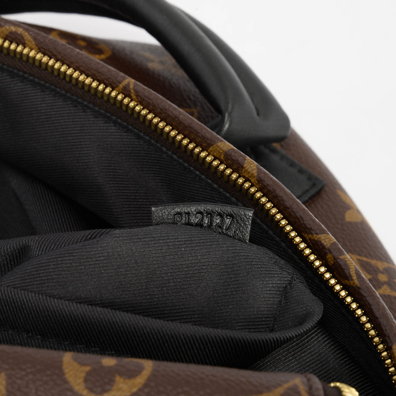 Louis Vuitton Noir Monogram Canvas Palm Springs MM Backpack - Blue Spinach