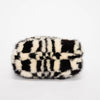 Celine Black & White Mink Mini Bag - Blue Spinach