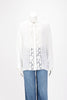 Zimmermann White Raie Lace Flower Shirt 4 - Blue Spinach