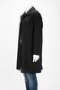 Burberry Black Cotton Check Trench Coat 52 - Blue Spinach