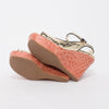 Prada Pink & Gold Metallic Snake & Croc Wedges 38.5 - Blue Spinach