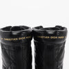 Dior Black Cannage Calfskin D-Leader Boots 37 - Blue Spinach