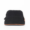 Hermes Black Canvas Bolide Mini Mini Model Pouch - Blue Spinach