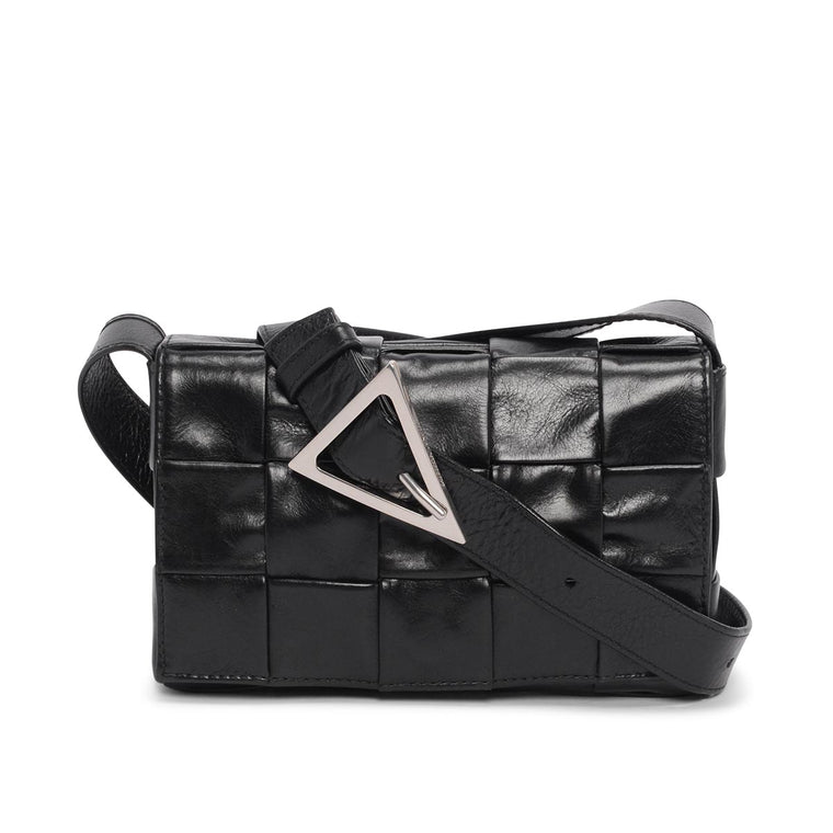 Bottega Veneta Black Intrecciato Cassette Bag