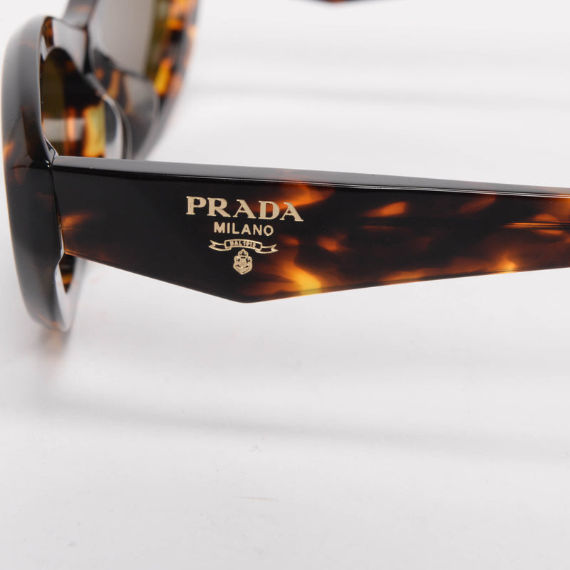 Prada Havana Symbole Sunglasses - Blue Spinach