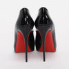 Christian Louboutin Black Patent Very Prive 120 Pumps 40 - Blue Spinach