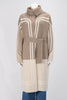 Hermes Beige Cashmere Brides de Gala Long Cardigan FR 34 - Blue Spinach