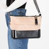 Chanel Beige & Black Distressed Calfskin Gabrielle Hobo Bag - Blue Spinach