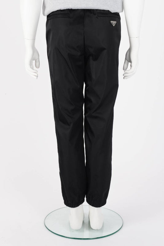 Prada Black Re-Nylon Trousers IT 48 - Blue Spinach