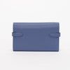 Hermes Bleu Brighton Chevre Mysore Medium Kelly Wallet - Blue Spinach