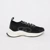 Gucci Black Knit Fabric GG Run Sneakers 38.5 - Blue Spinach