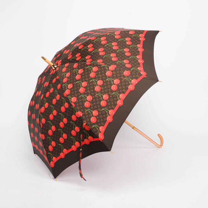 Louis Vuitton Monogram Cerises Takashi Murakami Umbrella - Blue Spinach