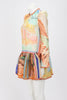 Zimmermann Poster Print Tama Layered Dress OP - Blue Spinach