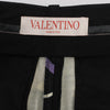 Valentino Black Wool Blend Floral Print Pant IT 40 - Blue Spinach