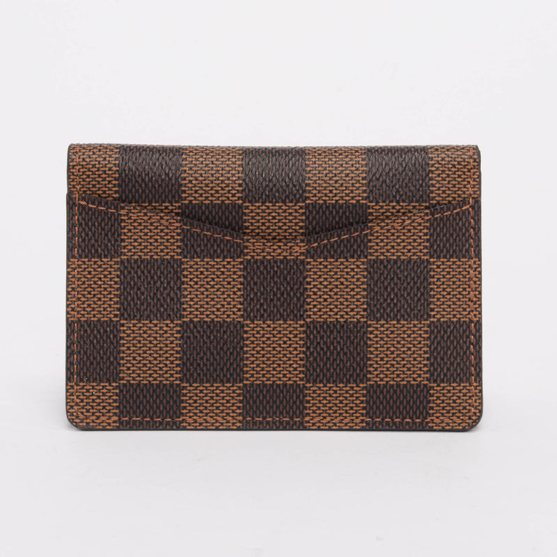 Louis Vuitton Damier Ebene Pocket Organiser Card Holder - Blue Spinach