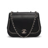 Chanel Black Lambskin Small Braided Chic Flap Bag - Blue Spinach