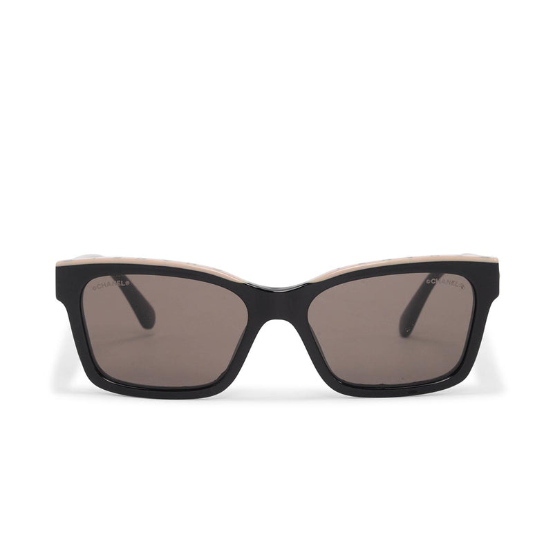 Chanel Black Wayfarer Sunglasses - Blue Spinach