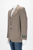 Gucci Brown Wool G Jacquard Jacket 48 - Blue Spinach