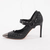 Valentino Black Nappa Rockstud Spike Pumps 37 - Blue Spinach