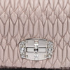 Miu Miu Beige Matelasse Crystal Shoulder Bag - Blue Spinach