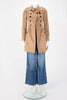 Burberry Camel Wool & Cashmere Sandbeck Mid-Length Coat UK 2 - Blue Spinach