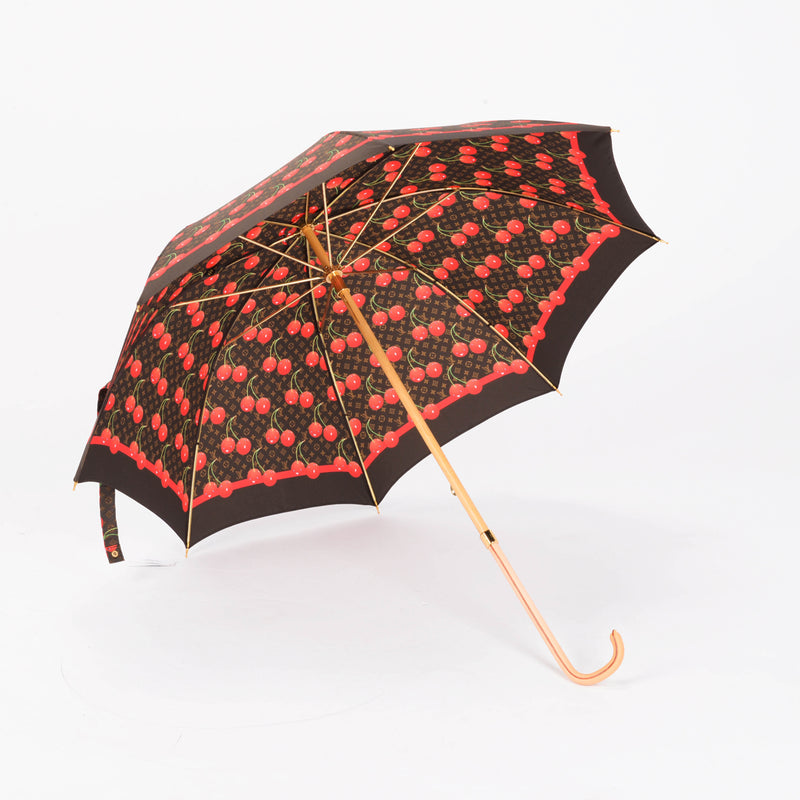 Louis Vuitton Monogram Cerises Takashi Murakami Umbrella - Blue Spinach