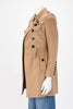 Burberry Camel Wool & Cashmere Sandbeck Mid-Length Coat UK 2 - Blue Spinach