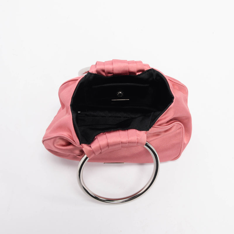 Prada Rosa Satin Raso Wrist Bag - Blue Spinach