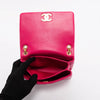 Chanel Fuchsia Quilted Lambskin On And On Chain Bag - Blue Spinach