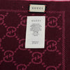 Gucci Pink Wool Double Jacquard GG Scarf - Blue Spinach