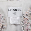 Chanel Pastel Fantasy Tweed Fringed Skirt Suit FR 42 - Blue Spinach