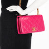 Chanel Fuchsia Quilted Lambskin On And On Chain Bag - Blue Spinach