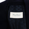 Max Mara Navy Wool Blend 101801 Icon D.B. Coat IT 38 - Blue Spinach