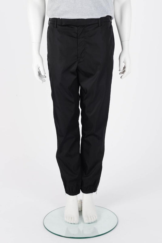 Prada Black Re-Nylon Trousers IT 48 - Blue Spinach