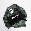 Chanel Green Iridescent Lambskin Biker Jacket FR 34 - Blue Spinach