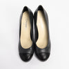 Chanel Charcoal Lambskin Cap Toe CC Pumps 38 - Blue Spinach